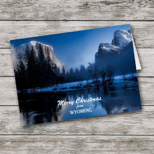 Carte de Noël Yellowstone Wyoming