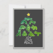 Carte de Noël Yoga Gingerbread Holiday Christmas (Devant)