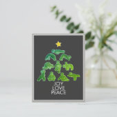 Carte de Noël Yoga Gingerbread Holiday Christmas (Debout devant)
