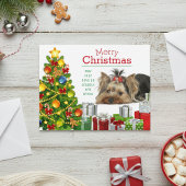 Carte de Noël Yorkie