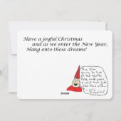 Carte de Noël Young Santa Flat (Dos)