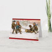 Carte de Noël Yule Log (Devant)