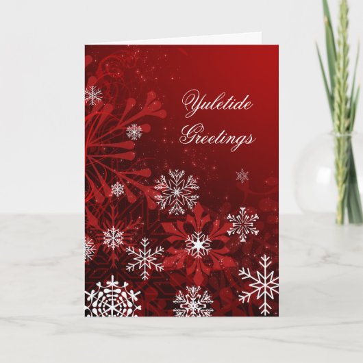 Carte de Noël Yuletide customisée (Devant)