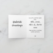 Carte de Noël Yuletide personnalisée (Intérieur)