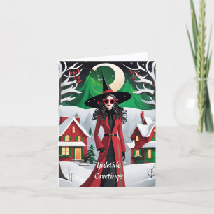 Carte de Noël Yuletide personnalisée