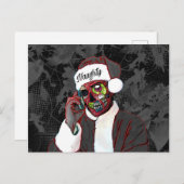 Carte de Noël zombie coquine (Devant / Derrière)