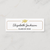 Carte de nom de diplôme | Carte d'insertion de scr (Devant)