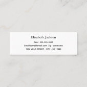 Carte de nom de diplôme | Carte d'insertion de scr (Dos)