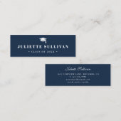 Carte de nom de diplôme | Carte d'insertion de typ (Devant / Derrière)