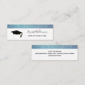 Carte de nom de diplôme Carte d'insertion d'huile (Devant / Derrière)