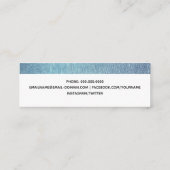 Carte de nom de diplôme Carte d'insertion d'huile (Dos)