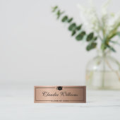 Carte de nom de diplôme. Élégante carte d'insertio (Debout devant)