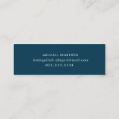 carte de nom de diplômé en écriture élégante (Dos)