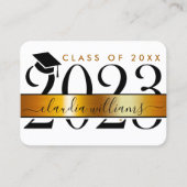 Carte de nom de diplôme - Gold Classic Insert Card (Devant)