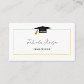 Carte de nom de diplôme moderne Insertion Gold Fra (Devant)