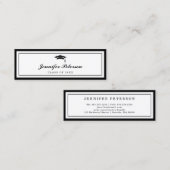 Carte de nom de diplôme Script classique Insérer u (Devant / Derrière)