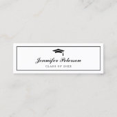 Carte de nom de diplôme Script classique Insérer u (Devant)