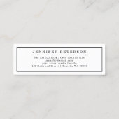 Carte de nom de diplôme Script classique Insérer u (Dos)