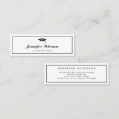 Carte de nom de diplôme Script classique Insérer u (Devant / Derrière)