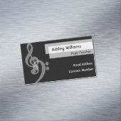 Carte de nom de famille magnétique de musique (In Situ)