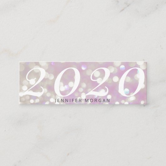 Carte de nom de la parties scintillant étincelante (Devant)