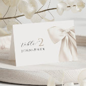 Carte de nom de la table de la Fête des mariées bl