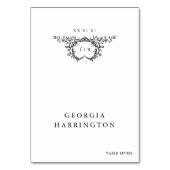 Carte de nom de lieu pour invité à monogramme mini (Par défaut)