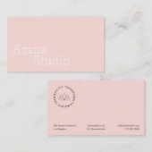 Carte de nom d'entreprise Pink Yoga (Devant / Derrière)