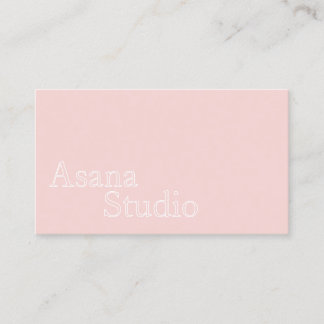 Carte de nom d'entreprise Pink Yoga