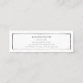 Carte de nom d'insertion d'un diplôme blanc en arg (Dos)