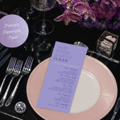 Carte de nom d'invité de mariage disco rétro moder