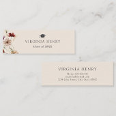 Carte de nom d'obtention du diplôme Boho