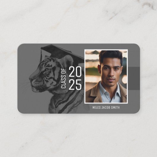 Carte de nom du diplômé (Devant)