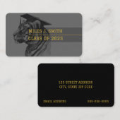 Carte de nom du diplômé (Devant / Derrière)