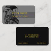 Carte de nom du diplômé | Aigle (Devant / Derrière)