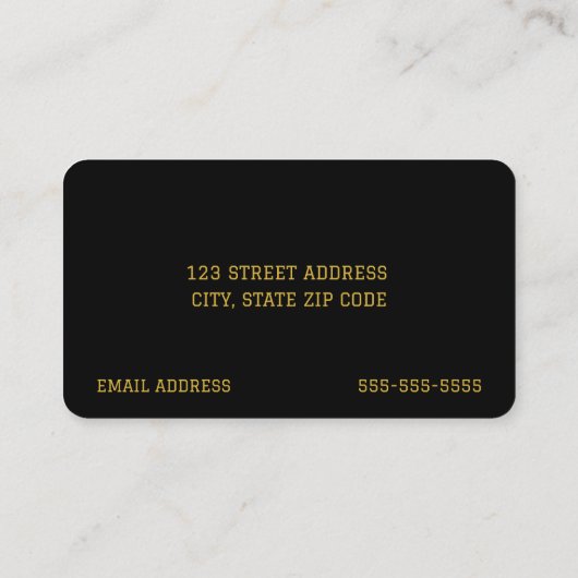 Carte de nom du diplômé | Aigle (Dos)