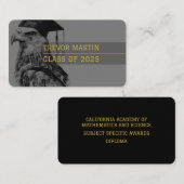 Carte de nom du diplômé | Aigle (Devant / Derrière)