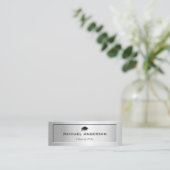 Carte de nom du diplôme supérieur couleur métal ar (Debout devant)