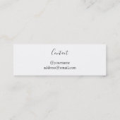 Carte de nom du Faire-part de graduation de script (Dos)