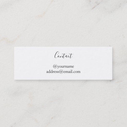 Carte de nom du Faire-part de graduation de script (Dos)