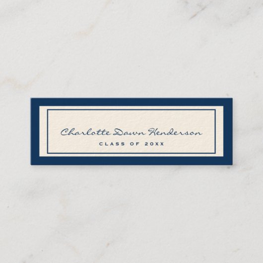 Carte de nom du faire-part de remise des diplômes (Devant)