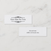 Carte de nom du Faire-part de traitement royal (Devant / Derrière)