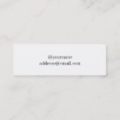 Carte de nom du Faire-part de traitement royal (Dos)