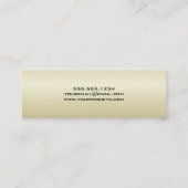 Carte de nom Elegant Gold Diploma Insérer (Dos)