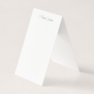 Carte de nom minimaliste professionnelle moderne