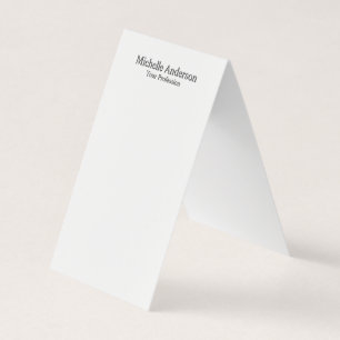 Carte de nom minimaliste professionnelle moderne