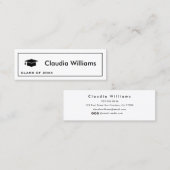 Carte de nom moderne élégante (Devant / Derrière)