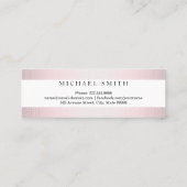 Carte de nom moderne élégante (Dos)