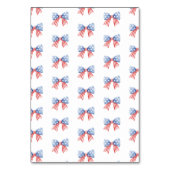 Carte de nom pliable Préparé pour le BBQ du 4 juil (Dos)