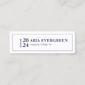 Carte de nom simple moderne et élégant (Devant)